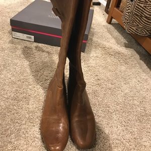 Camel, tall, Steve Madden, leather boots